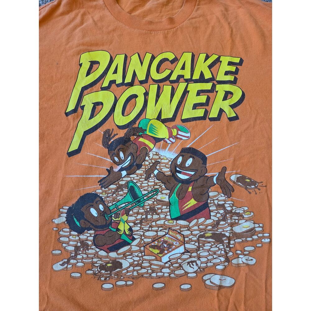 WWE Authentic The New Day "Pancake Power" Graphic T-Shirt - Orange Men Sz XL - Picture 3 of 11
